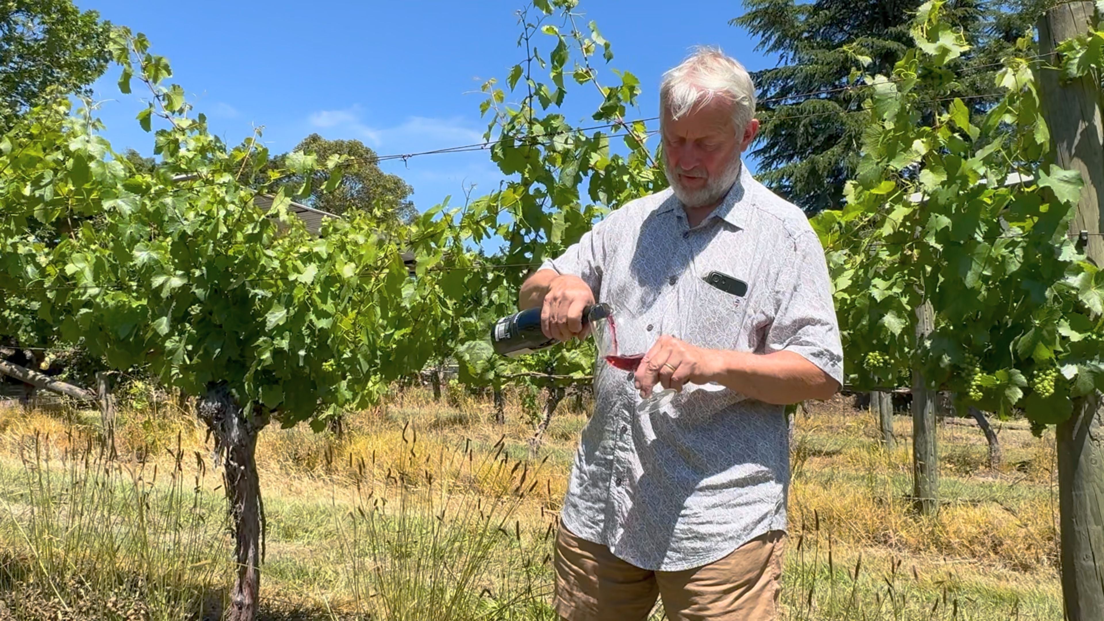 This is an image of Lindsay Corby, a wine maker in the Yarra Valley and owner of Italian restaurant, Casa Bianchet, and Cosmo Wines.